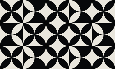 Seamless black and white retro floral style pattern. Repeated and decorative design that can be used for packaging, decorating, interior design, wallpapers and more.