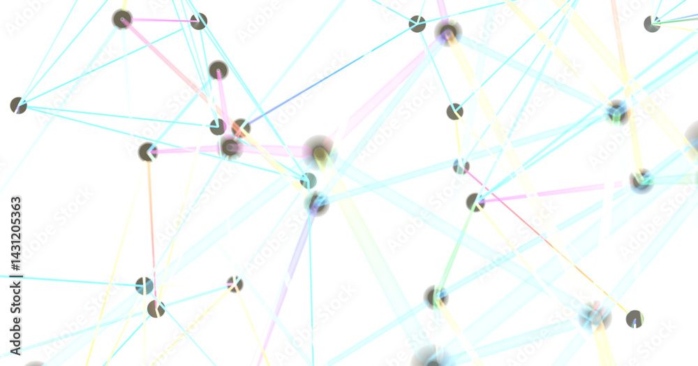 Poster Abstract Network with Colorful Lines