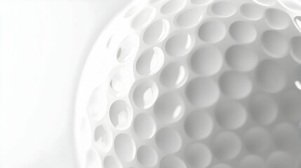 Golf Ball Detail Close Up Macro White Textured Dimples Surface