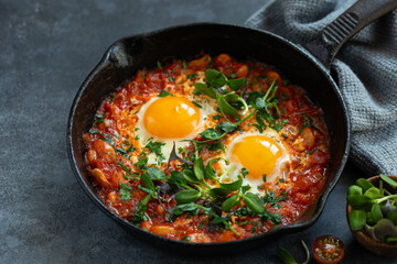 tasty tomato and bean shakshuka