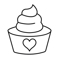 Cupcake vector, pixel perfect, illustrator file 

