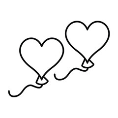 Love Balloon vector, pixel perfect, illustrator file 
