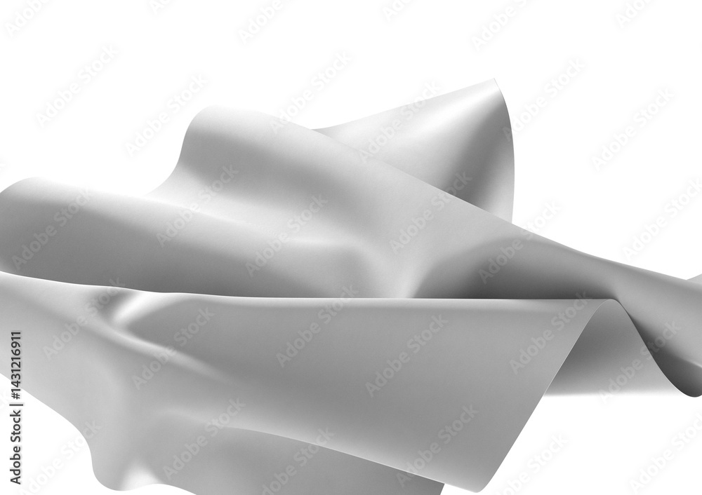 Aufkleber Abstract close-up of milk splashing, creating a wave-like white texture against a dark background