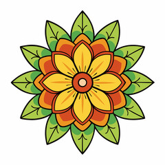 vector illustration of a flower
