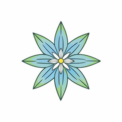 vector illustration of a flower
