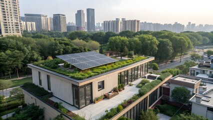 Urban Smart Home with Compact Rooftop Terrace Design