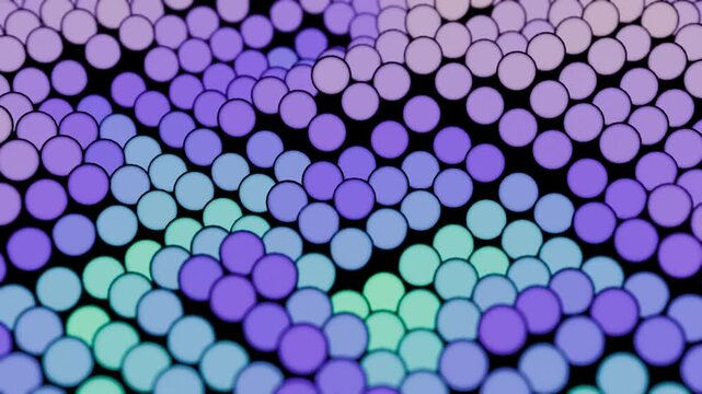 Rainbow Colored Circles Animation