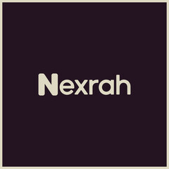 Nexrah Logo - Modern Futuristic Wordmark For Tech Startup