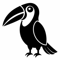 Elegant Toucan Silhouette Design