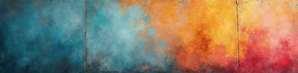 Obraz premium Rough concrete wall, distressed surface, mottled colors, backdrop, damaged