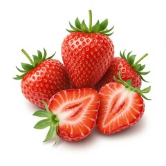 strawberry isolated on white background