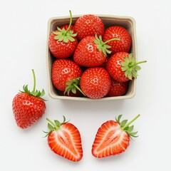 strawberry isolated on white background