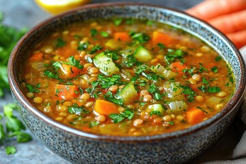 Delicious Lentil Soup Recipe with Carrots and Zucchini