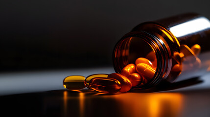 medicine spilled from bottle