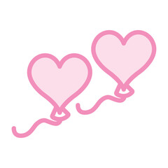 Love Balloon vector, pixel perfect, illustrator file 
