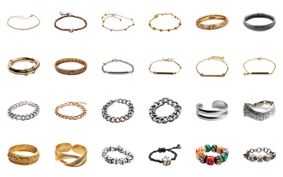 Luxury Bracelet Collection Gold Silver Styles