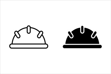 Helmet icon vector illustration. Construction helmet icon. for web, ui, and mobile apps	