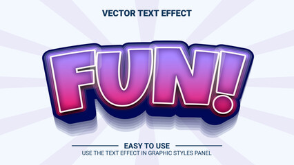 3d fun editable text effect