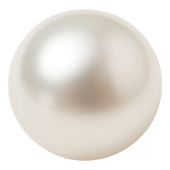 A single perfect pearl isolated transparent background