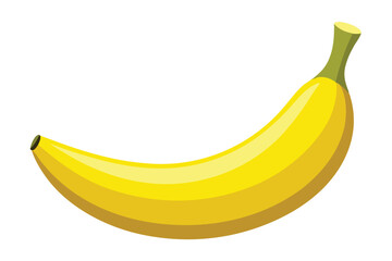 vector banana on white background