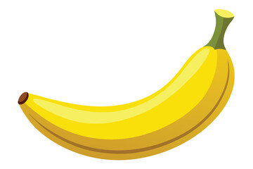 vector banana on white background