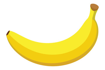 vector banana on white background
