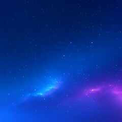 Fototapeta premium Cosmic Nebula Blue and purple hues across a dark, starry sky