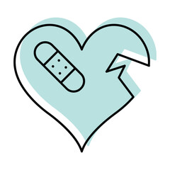 Heart Healing vector, pixel perfect, illustrator file 
 