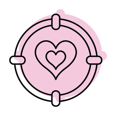 Love Target vector, pixel perfect, illustrator file 
