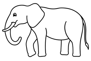 Trendy Elephant Vector Art