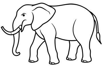 Trendy Elephant Vector Art