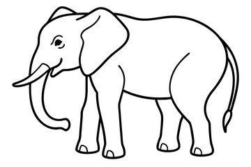 Obraz premium Trendy Elephant Vector Art
