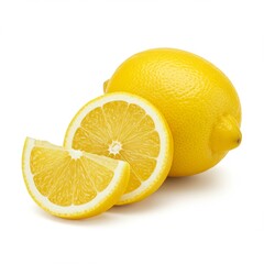 lemon on white background
