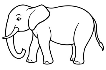 Trendy Elephant Vector Art