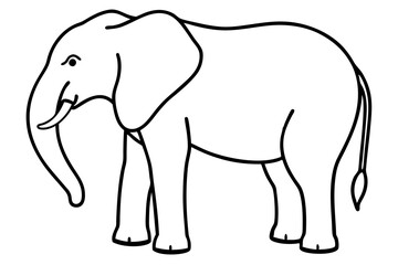 Trendy Elephant Vector Art