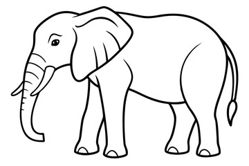 Trendy Elephant Vector Art