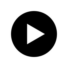 play icon with transparent background