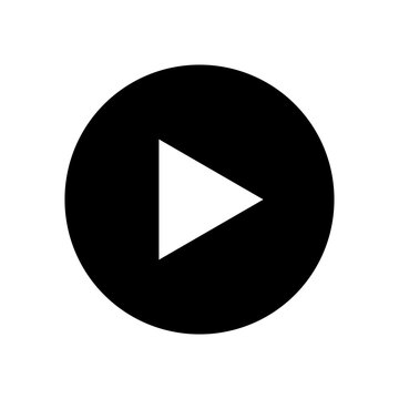 play icon with transparent background