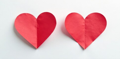 Intricate red paper heart, clean white backdrop, love, organ, heart