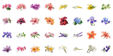 Beautiful Floral Collage for Design