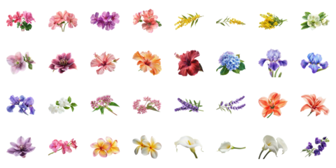 Beautiful Floral Collage for Design