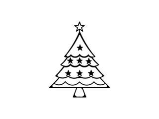 Fototapeta premium A vector graphic showcasing stylized Christmas trees. Christmas tree silhouettes, perfect for holiday designs.