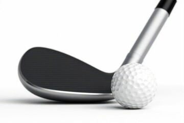 Premium golf club and ball set Isolated on white , outdoor, shiny, clubs