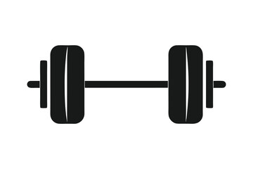 dumbbell icon vector illustration isolated on white background