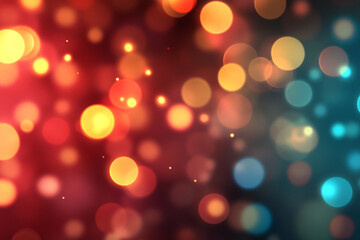 Fototapeta premium Abstract background with warm and cool bokeh lights glowing brightly