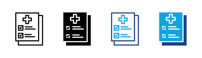 Obraz premium Medical Report Icon