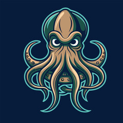 design logo vector mascot character icon octopus