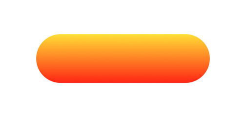 Yellow and orange gradient rounded rectangle element with transparent background