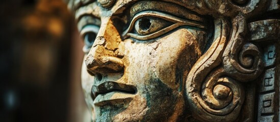 Ancient Face Carving Detail