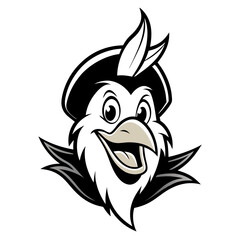 Phoenix bard head mascot